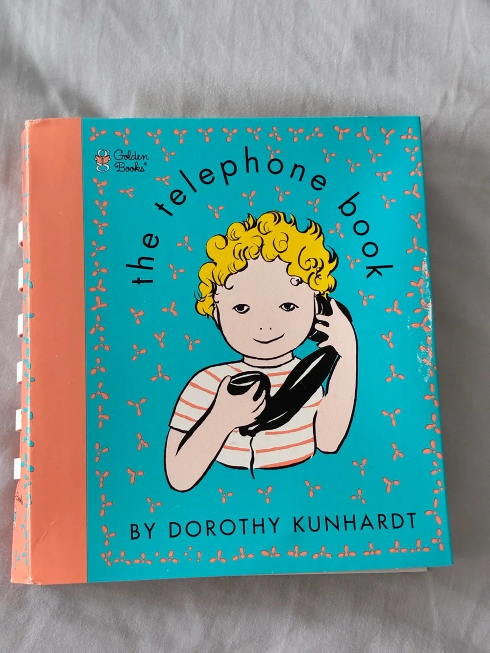 Golden Books The Telephone Book - Kids Learning Book in Teal and Coral